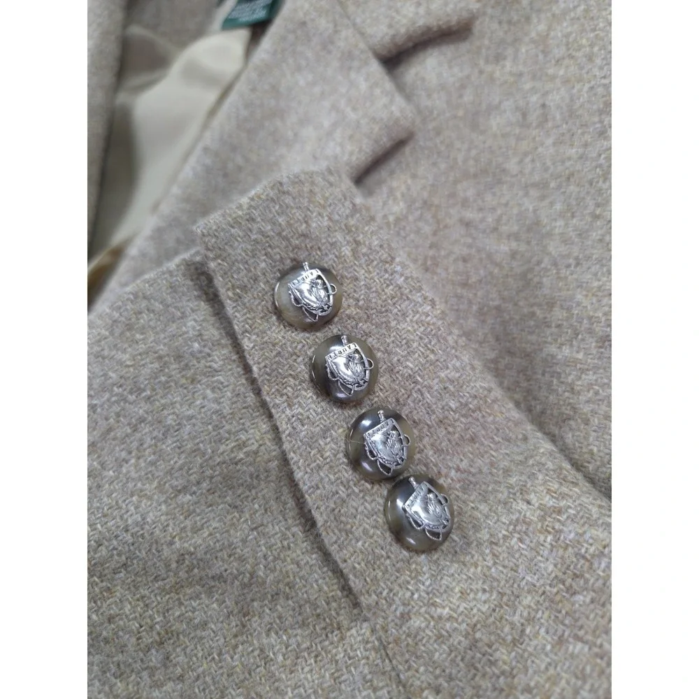 Lauren Ralph Lauren Wool Blazer Equestrian Button Womens 14W